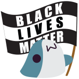 :BlahajWavingBLMFlag: