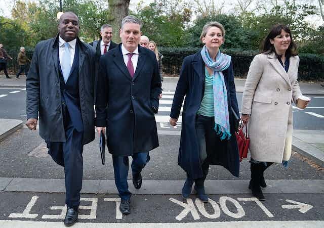 Starmer and his posse. They look smart. Like they've all got job interviews as estate agents.