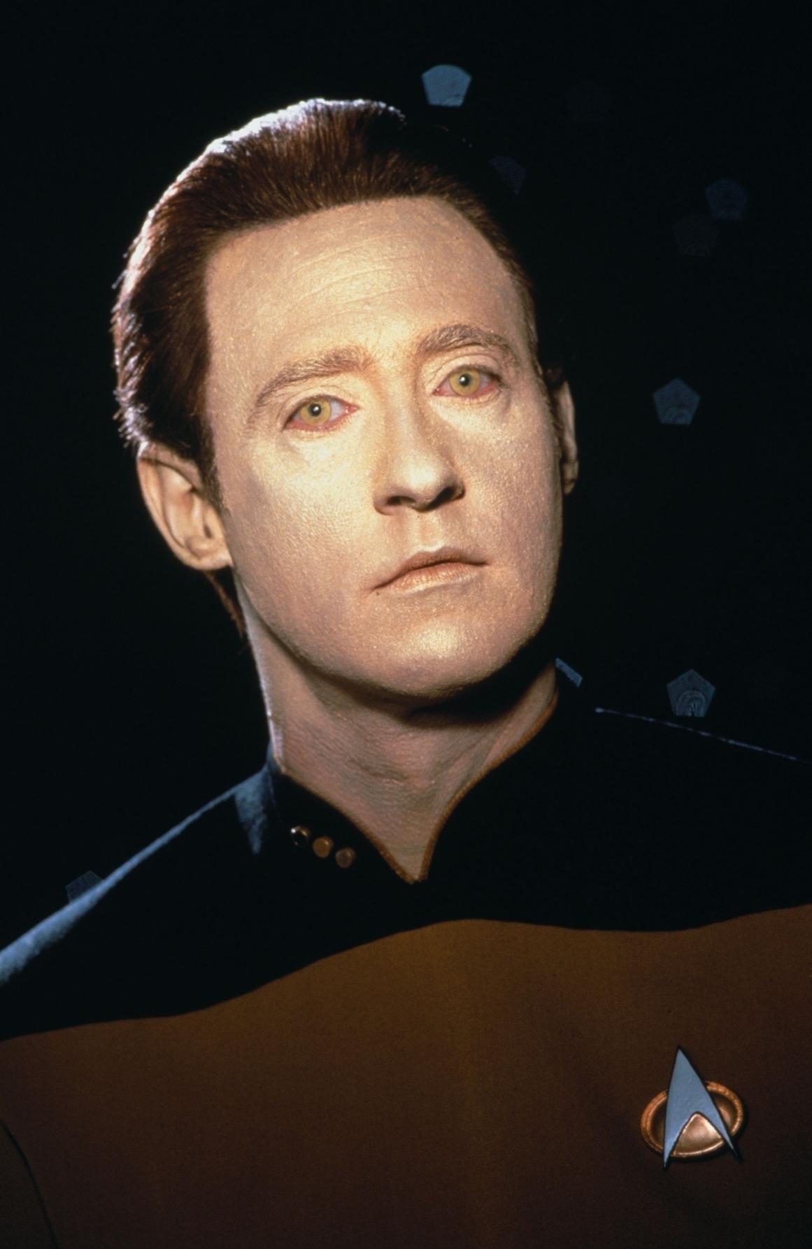 Brent Spiner as Commander Data from Star Trek The Next Generation