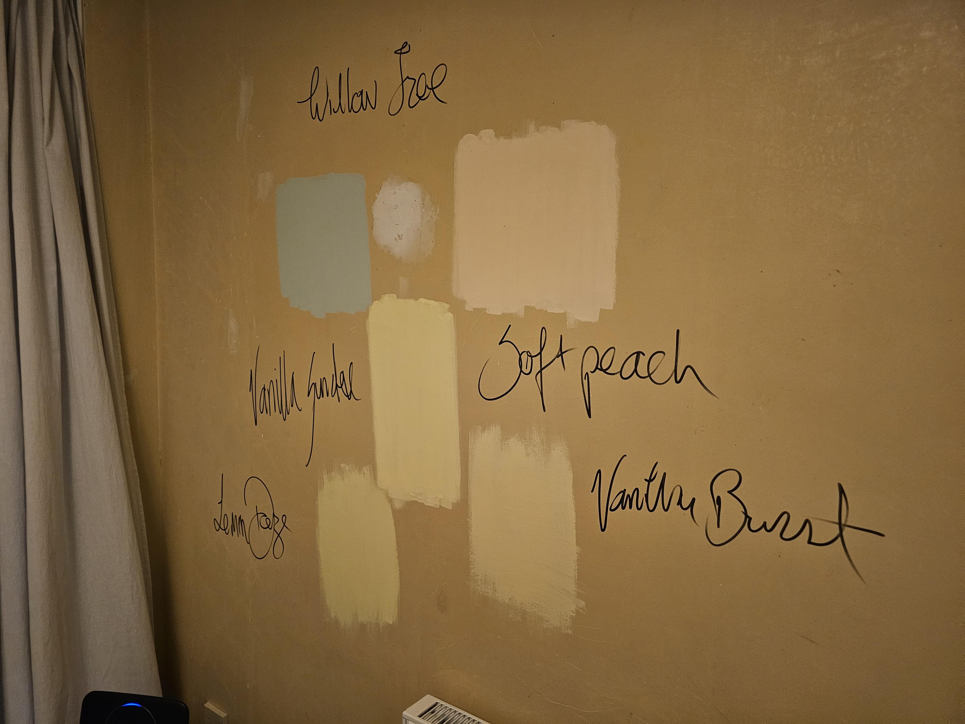 The same bunch of squares as before, but with even worse lighting and at an angle.