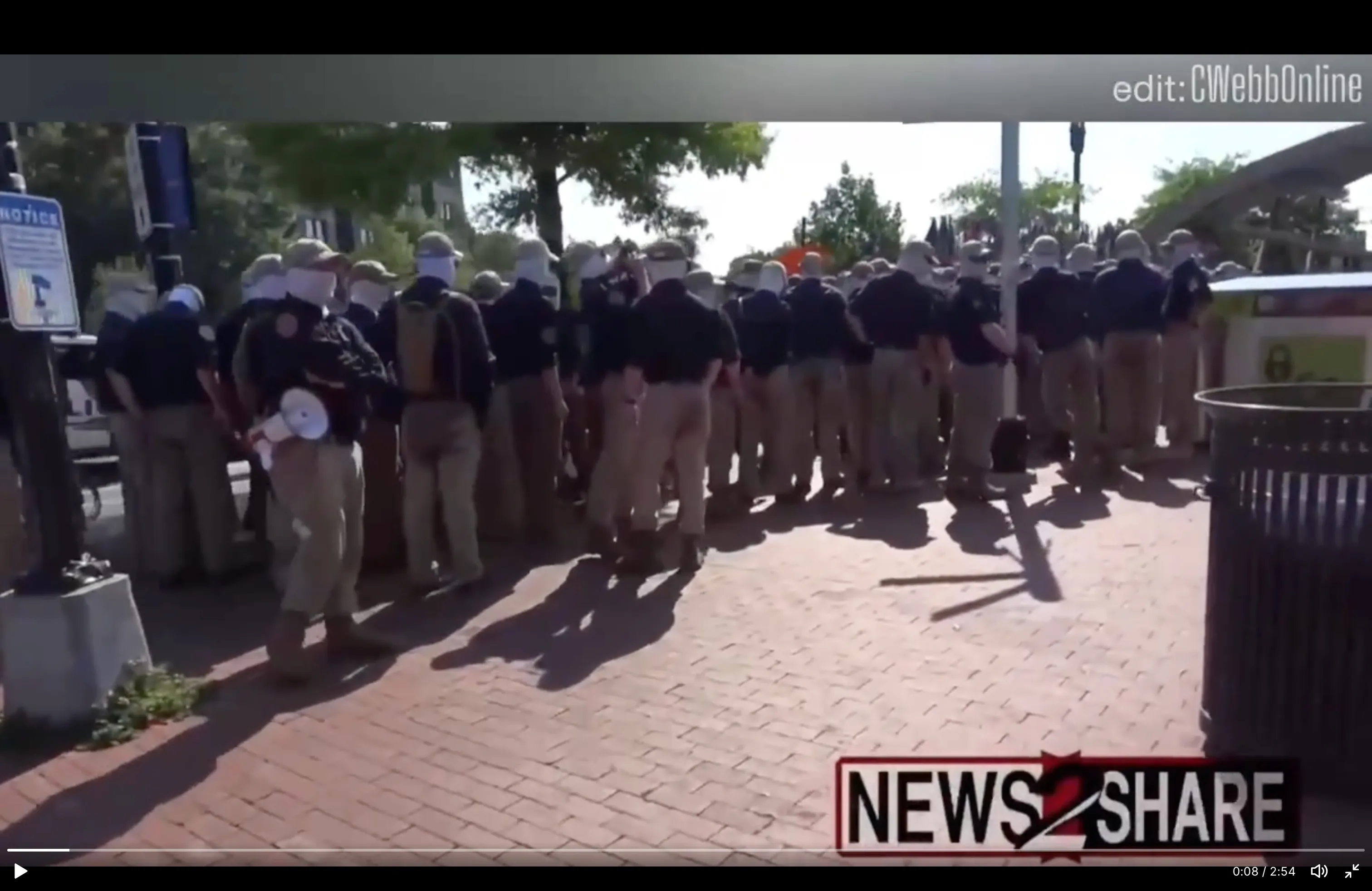 Patriot Front showing some ass sweat, bringing the swamp to D.C.